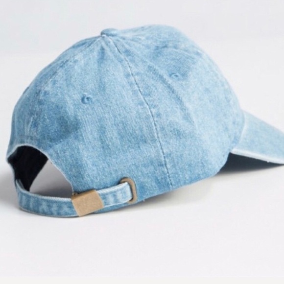Pineapple Embroidered Denim Baseball Cap - Picture 6 of 6